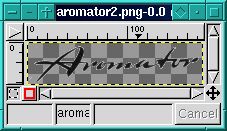 'Aromator' after, in editor