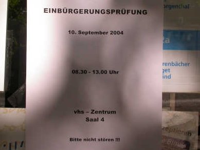 Einbürgerung in der VHS