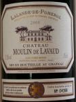 Château Moulin de Lavaud Lalande de Pomerol 2000