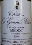 Château les Grands Chênes Médoc, Cru Bourgeois 2000