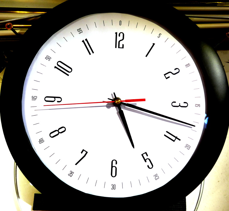 kitchen clock after repair