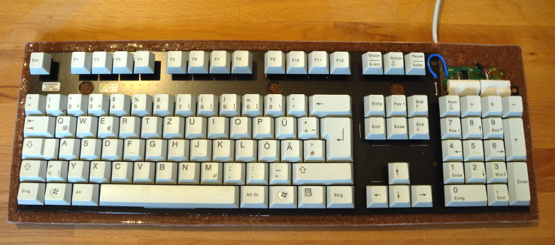 Tastatur, Stein, rot