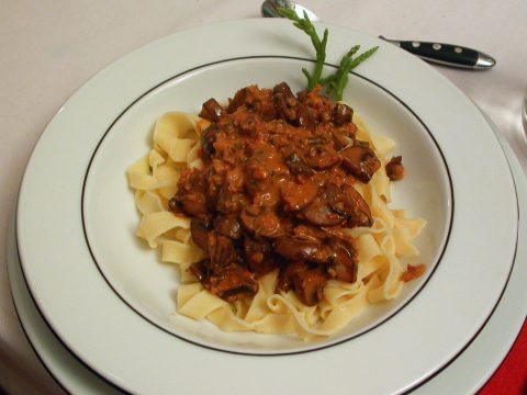 Tagliatelle in Crayfish Mushroom Cream