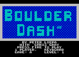 Boulder Dash: Title