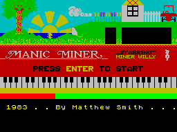 Manic Miner: Title